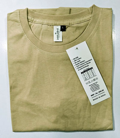 Inkludink-Round-neck-beige-t-shirt