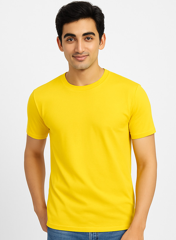 Home 8 Nirmal-net-yellow-t-shirt