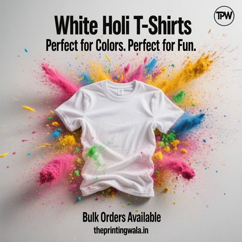 White_cheap_Holi_t_shirts