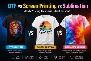 DTF vs. Screen Printing vs. Sublimation: Which T-Shirt Printing Method Is Right for You?